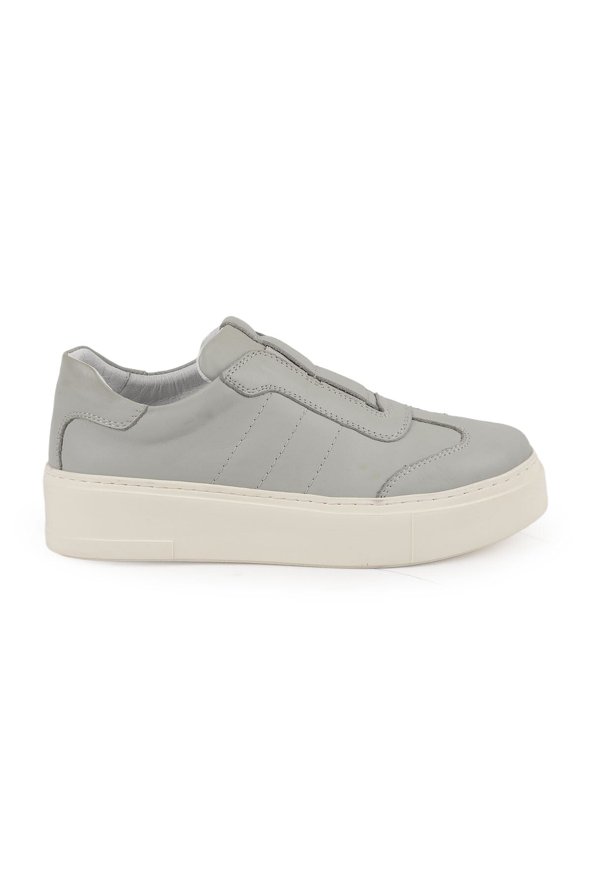 Kadın Sneaker Antik Görünümlü Bağcıksız Slip-on Kalın Hafif EVA Taban Günlük Spor Ayakkabı LZ4508-1 - MALLTURK