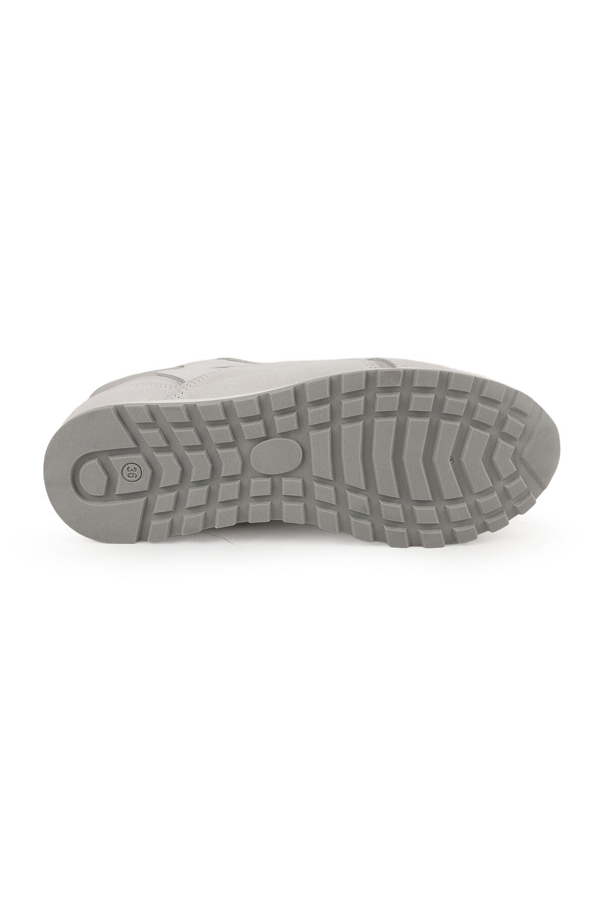 Kadın Sneaker Bağcıklı Süet Detaylı Retro Günlük Spor Ayakkabı Termo Taban L083.84144 - MALLTURK