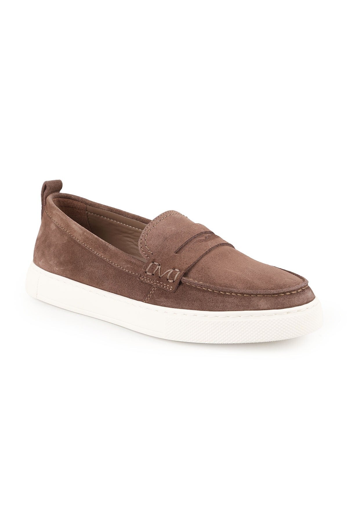 Kadın Sneaker Bağcıksız Slip-on Süet Loafer Detaylı Kalın Hafif EVA Taban Günlük Spor Ayakkabı Z5898 - MALLTURK