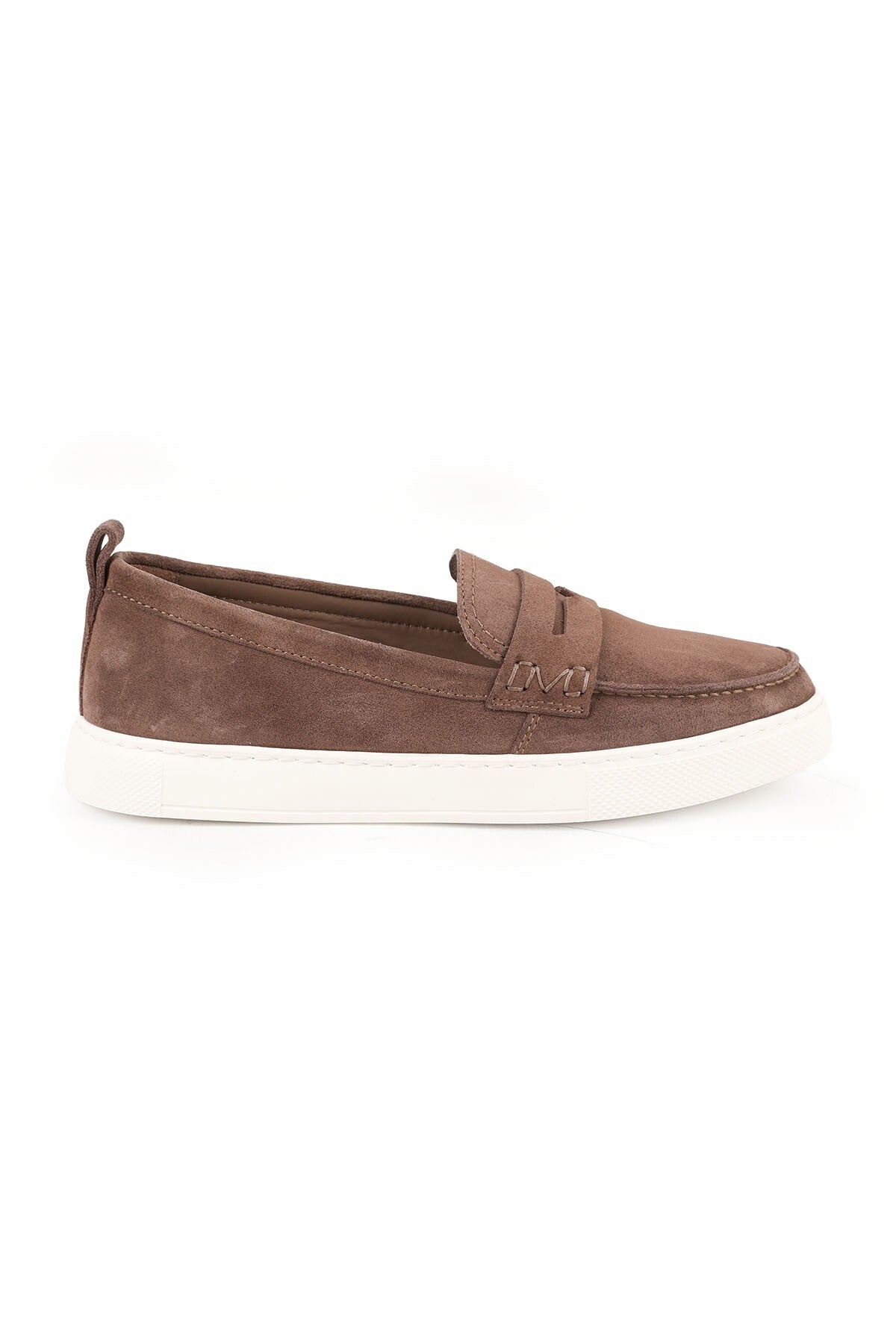 Kadın Sneaker Bağcıksız Slip-on Süet Loafer Detaylı Kalın Hafif EVA Taban Günlük Spor Ayakkabı Z5898 - MALLTURK