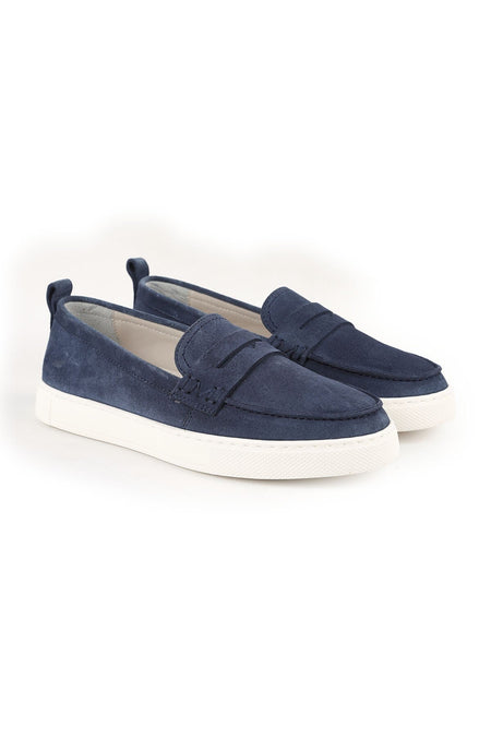 Kadın Sneaker Bağcıksız Slip-on Süet Loafer Detaylı Kalın Hafif EVA Taban Günlük Spor Ayakkabı Z5898 - MALLTURK