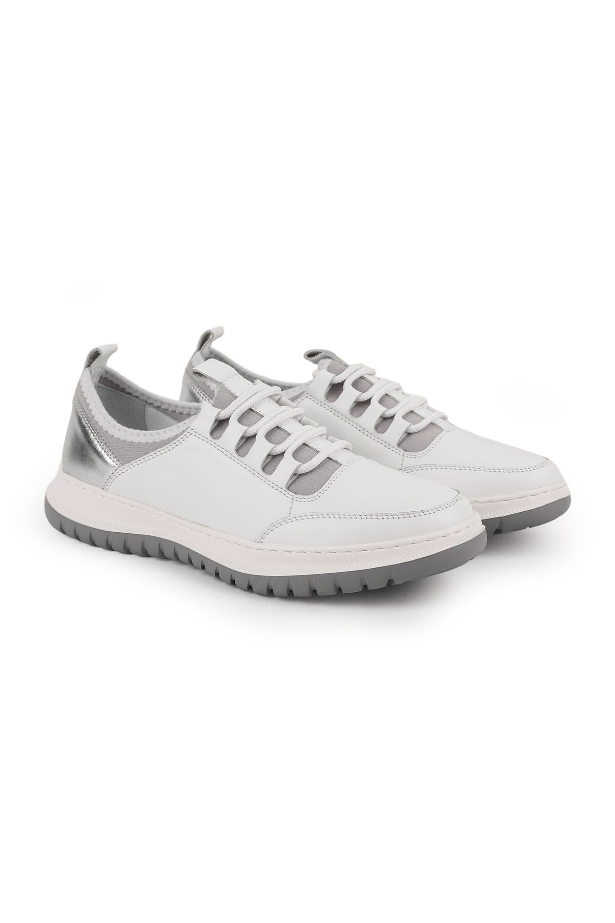 Kadın Sneaker Esnek Yakalı Hafif EVA Tabanlı Bağcıklı Günlük Yürüyüş Spor Ayakkabı LZ5911 - MALLTURK