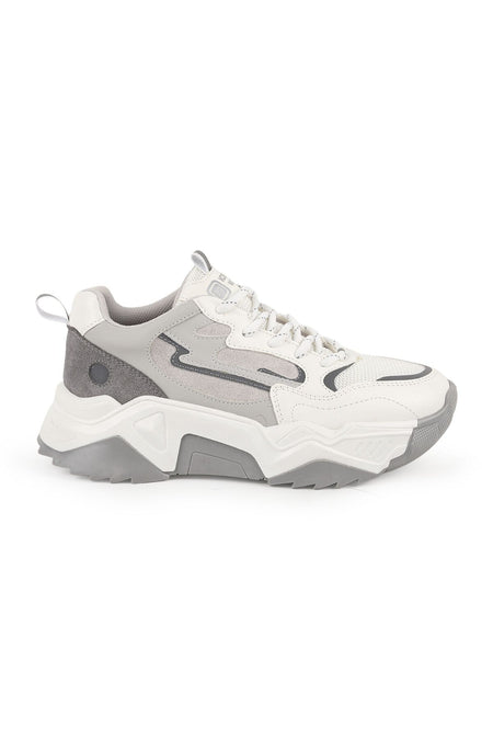 Kadın Sneaker Günlük Chunky Bağcıklı Kalın Taban Yastıklamalı Yürüyüş Ayakkabısı L083.65100 - MALLTURK
