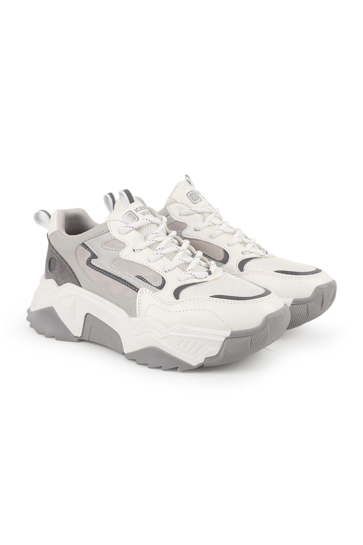 Kadın Sneaker Günlük Chunky Bağcıklı Kalın Taban Yastıklamalı Yürüyüş Ayakkabısı L083.65100 - MALLTURK