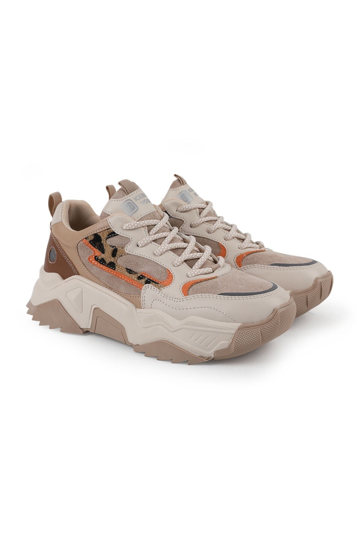 Kadın Sneaker Günlük Chunky Bağcıklı Kalın Taban Yastıklamalı Yürüyüş Ayakkabısı L083.65100 - MALLTURK