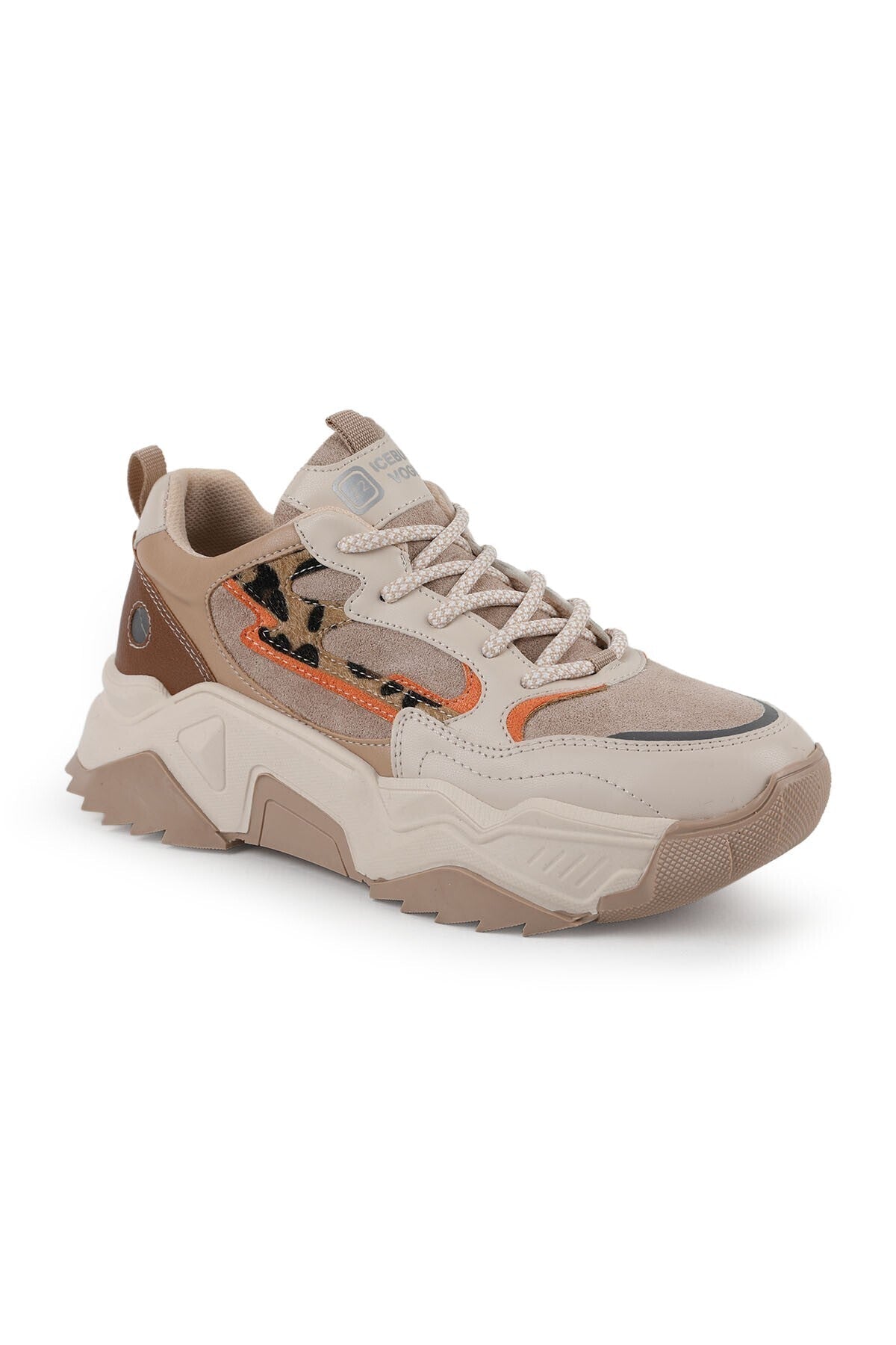 Kadın Sneaker Günlük Chunky Bağcıklı Kalın Taban Yastıklamalı Yürüyüş Ayakkabısı L083.65100 - MALLTURK