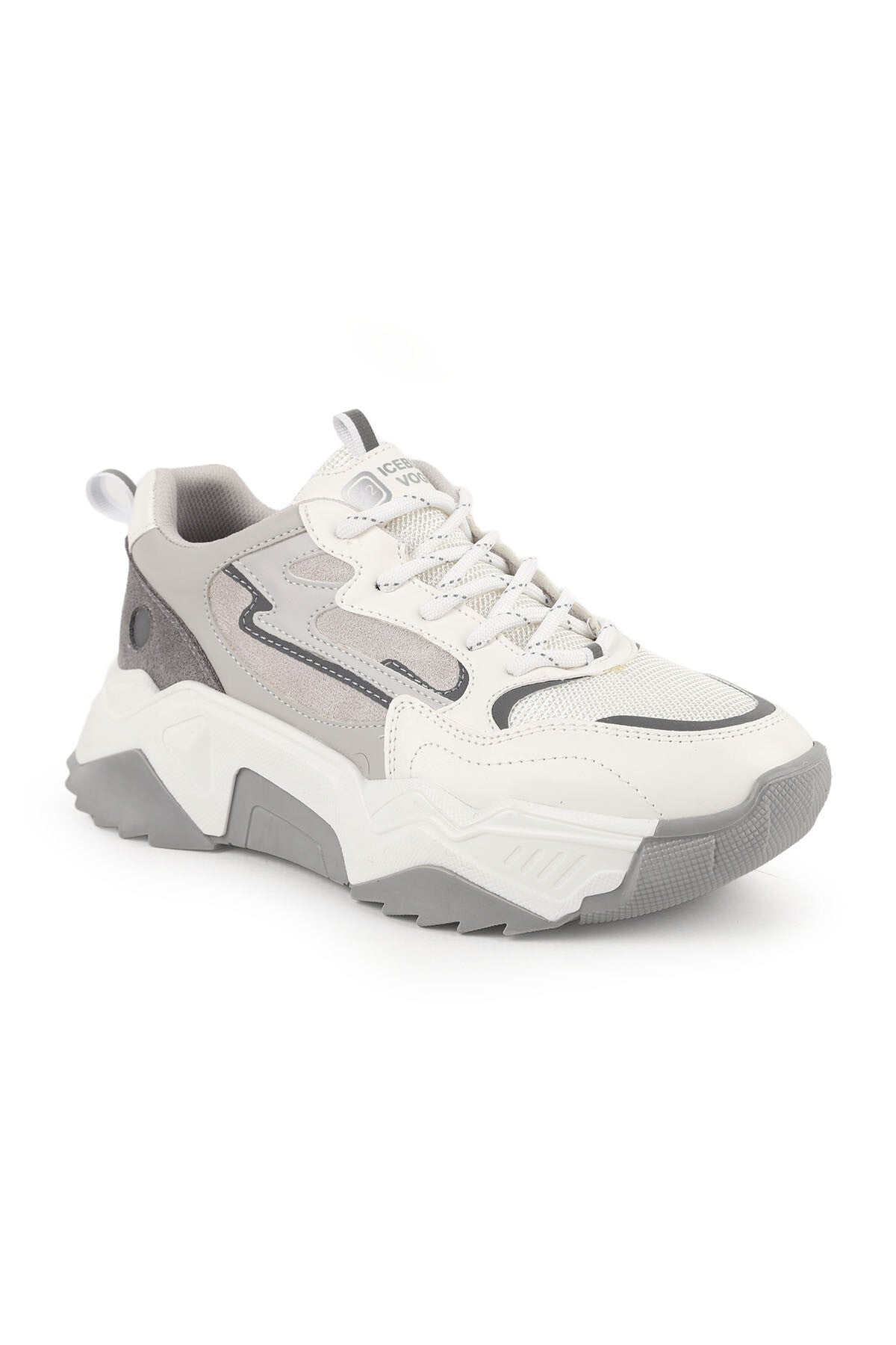 Kadın Sneaker Günlük Chunky Bağcıklı Kalın Taban Yastıklamalı Yürüyüş Ayakkabısı L083.65100 - MALLTURK