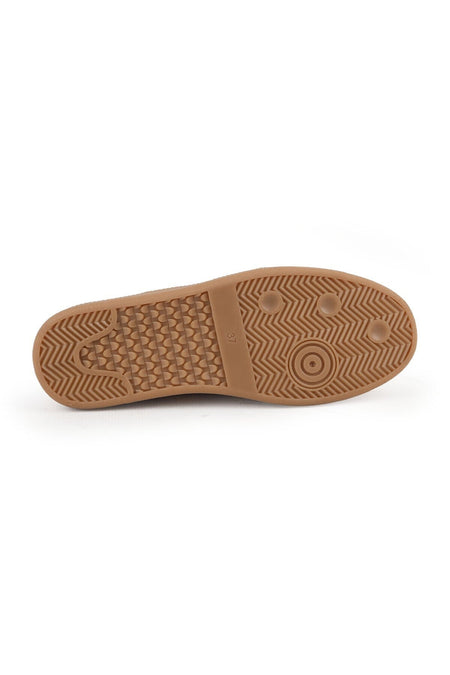 Kadın Sneaker Günlük Rahat Ayakkabı Taba Süet Hakiki Deri Düz Hafif Termo Taban L04.803 - MALLTURK