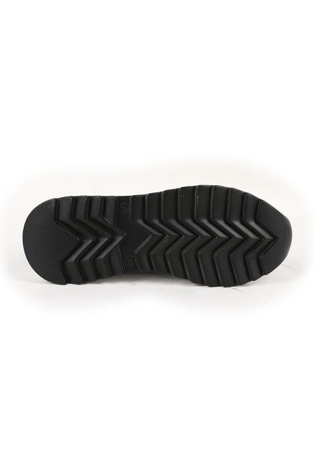 Kadın Sneaker H Logo Detaylı Süet Antik Görünümlü Kalın Tırtıklı Taban Günlük Spor Ayakkabı L086.923 - MALLTURK