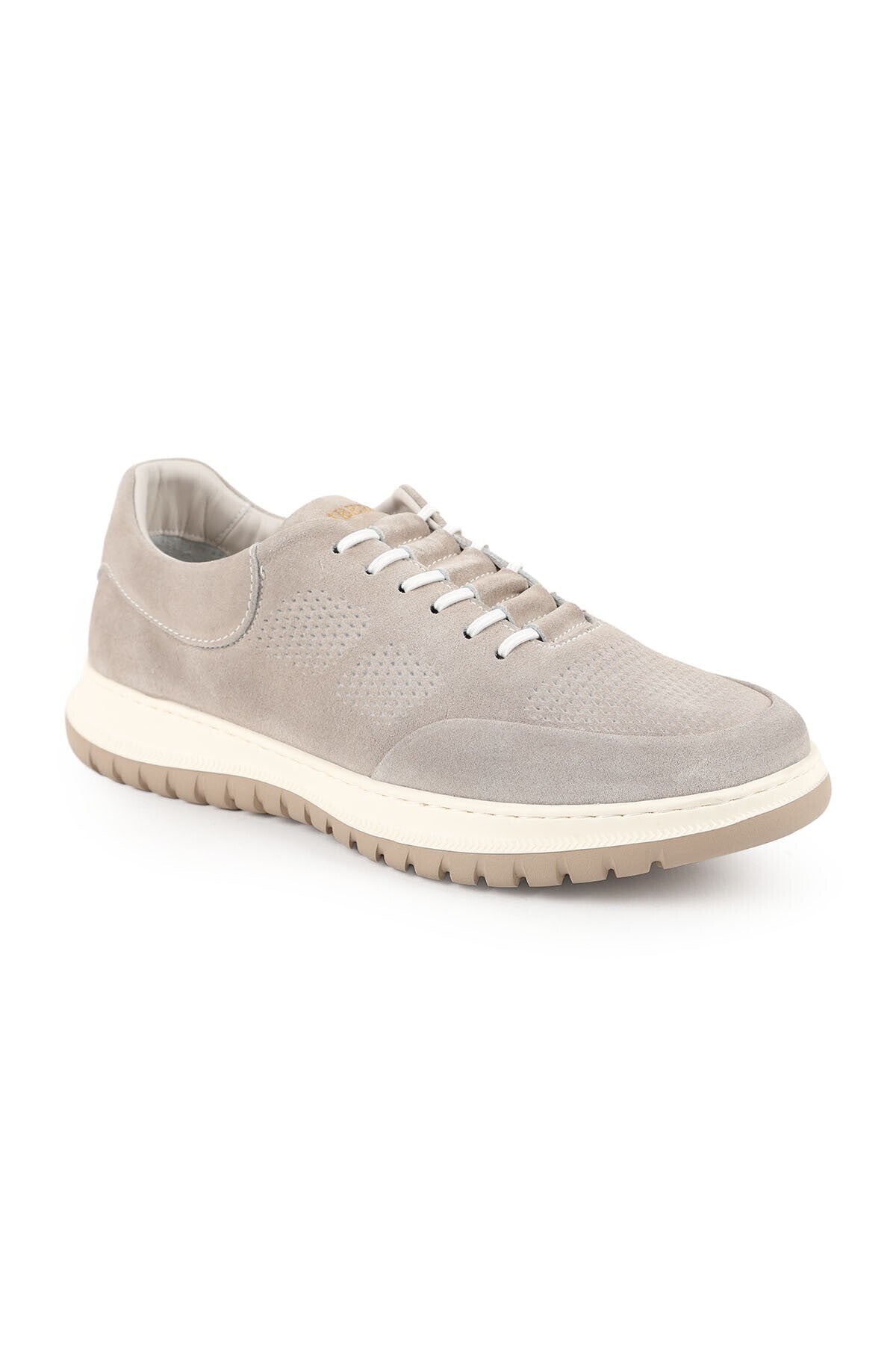 Kadın Sneaker Lazer Kesim Delikli Hafif EVA Taban Süet Günlük Rahat Spor Ayakkabı LZ5906 - MALLTURK
