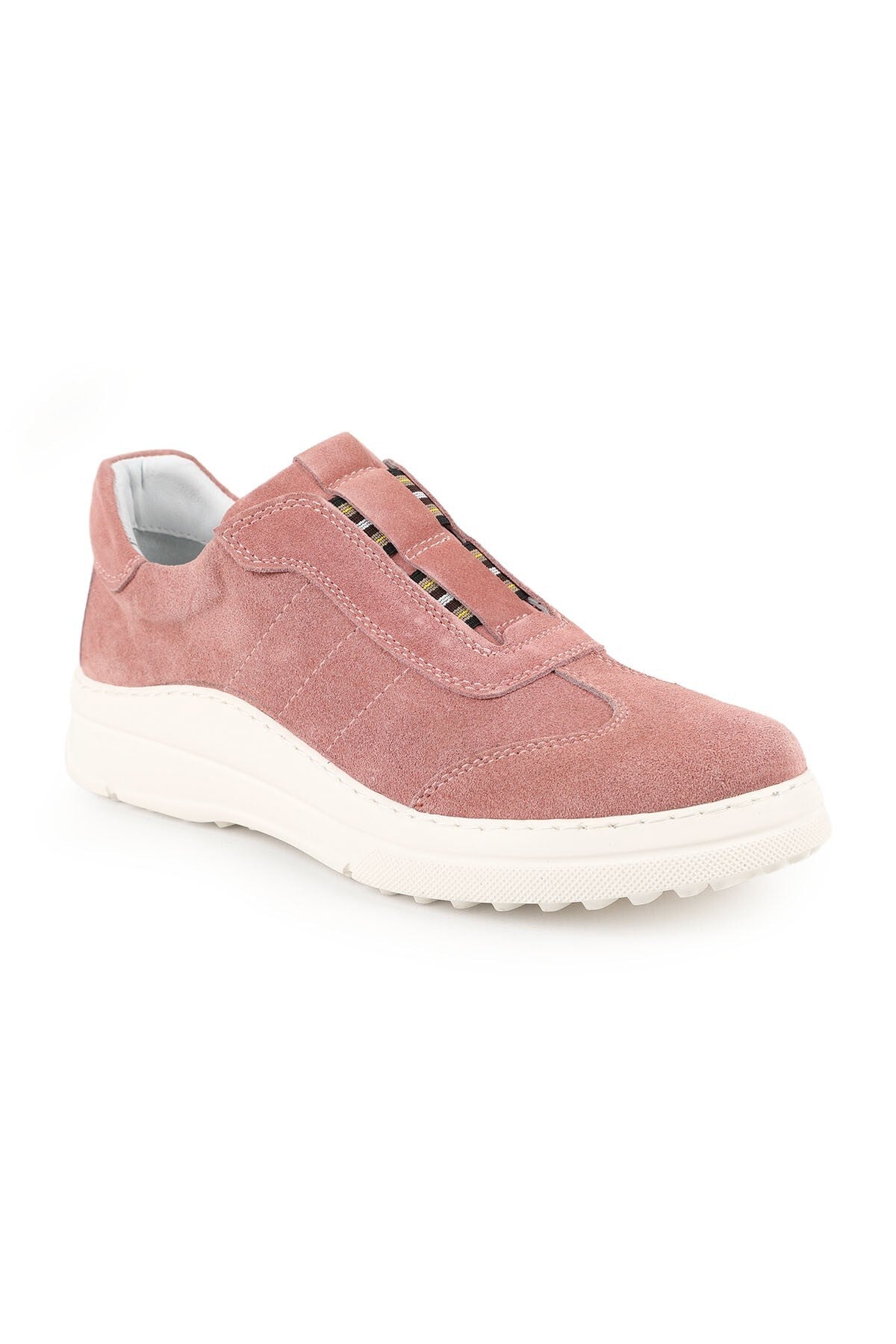 Kadın Sneaker Süet Kalın Hafif EVA Taban Bağcıksız Slip-on Günlük Şık Spor Ayakkabı LZ4508 - MALLTURK
