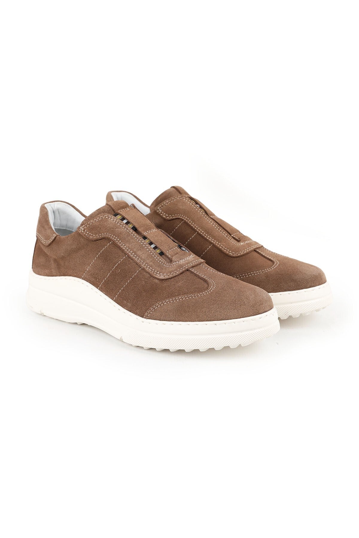 Kadın Sneaker Süet Kalın Hafif EVA Taban Bağcıksız Slip-on Günlük Şık Spor Ayakkabı LZ4508 - MALLTURK