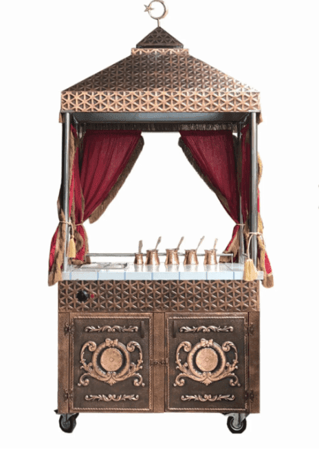Maraton Copper Sand Coffee Machine with Stand - Kahveci Guzeli - View 3