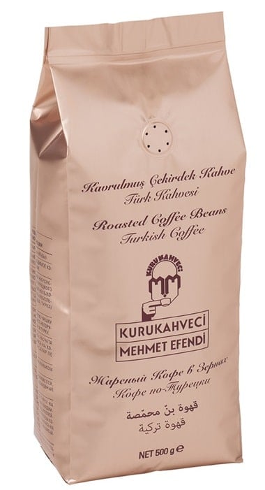 Roasted Turkish Coffee Beans, Kurukahveci Mehmet Efendi, 500g – 17.64oz - MALLTURK
