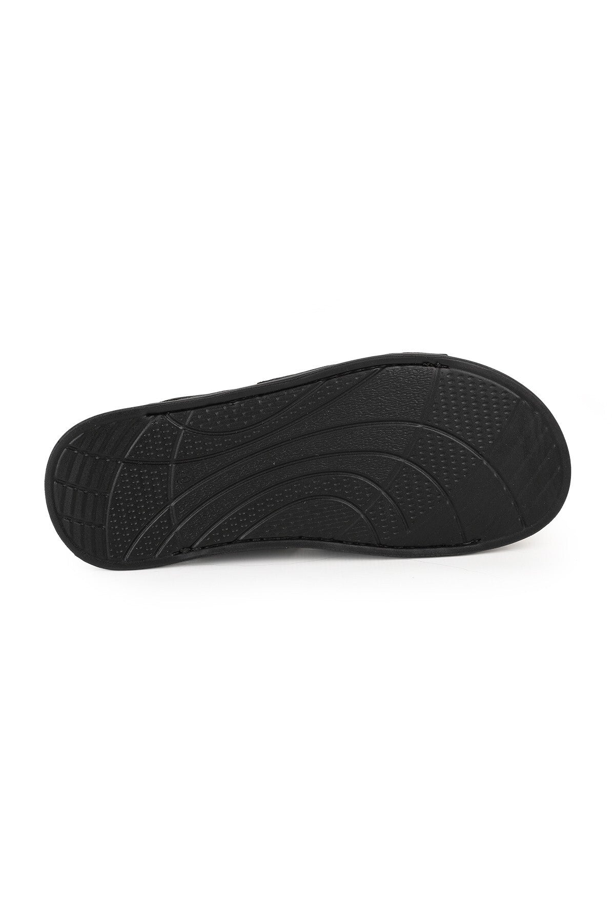 L014.255 Genuine Antique Leather Velcro Adjustable Anatomical Ultra Light Eva Sole Men's Slippers - MALLTURK