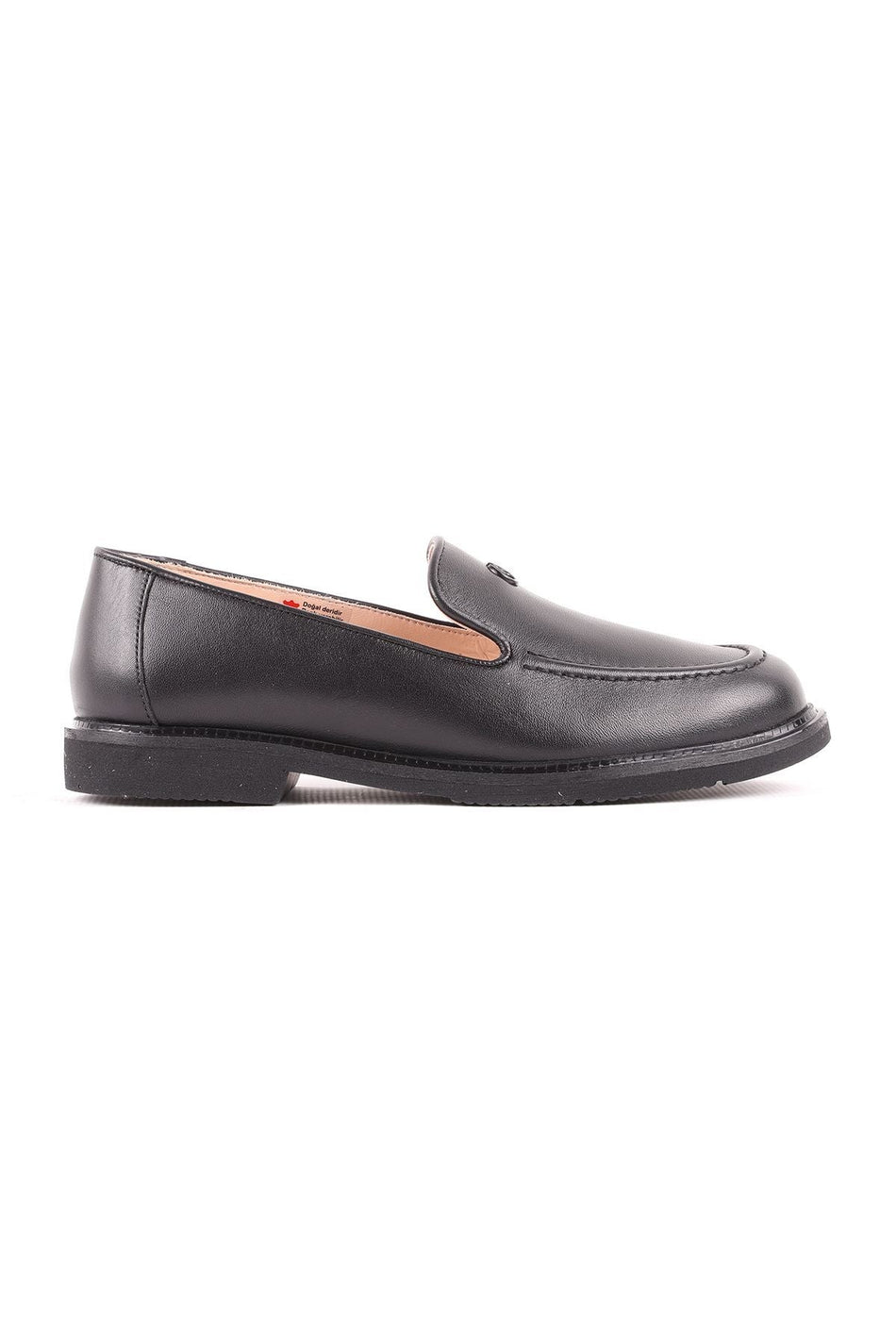 L039.15104 Black Leather Women's Casual Shoes - MALLTURK