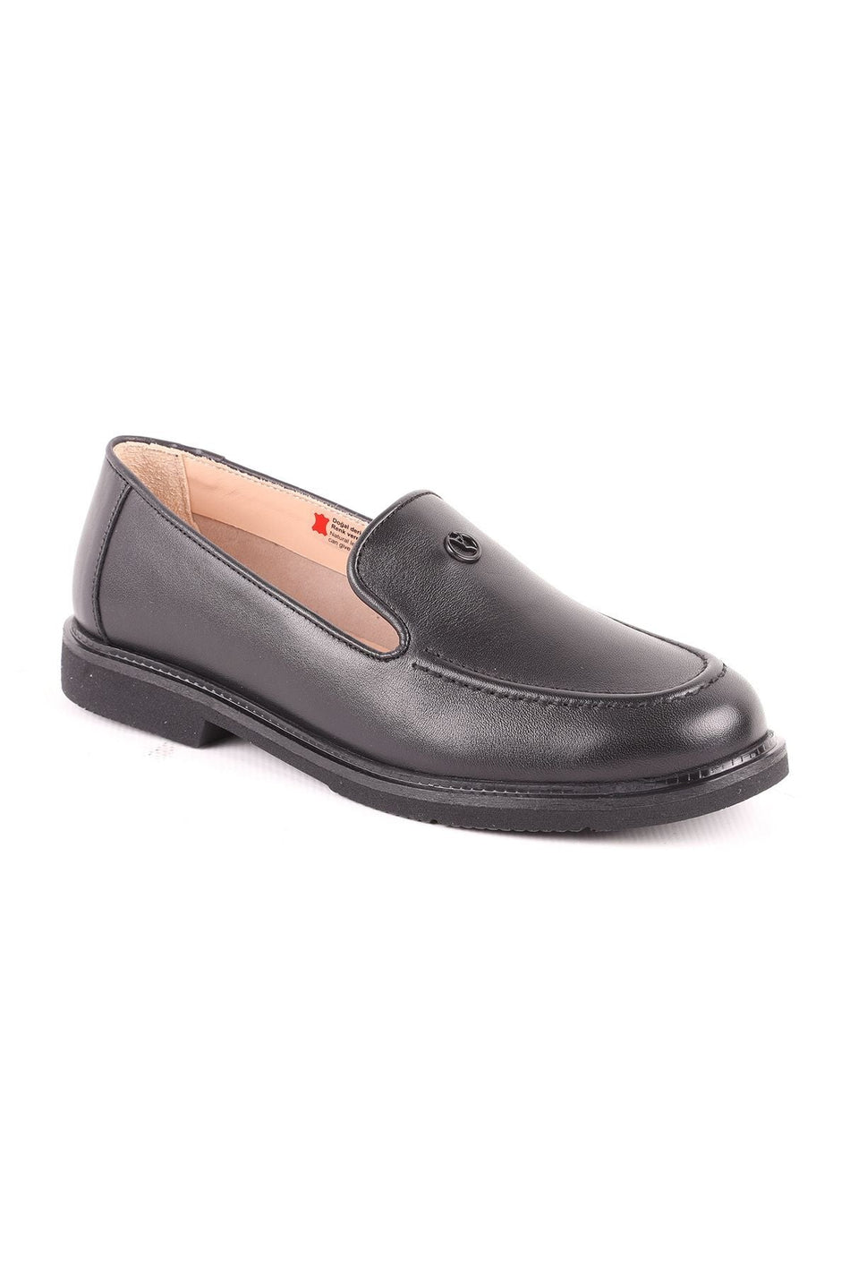L039.15104 Black Leather Women's Casual Shoes - MALLTURK