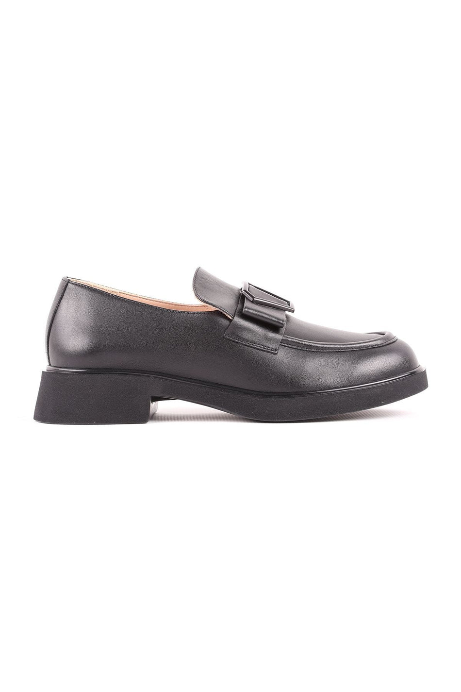 L039.5753 Leather Women's Casual Shoes Black - MALLTURK
