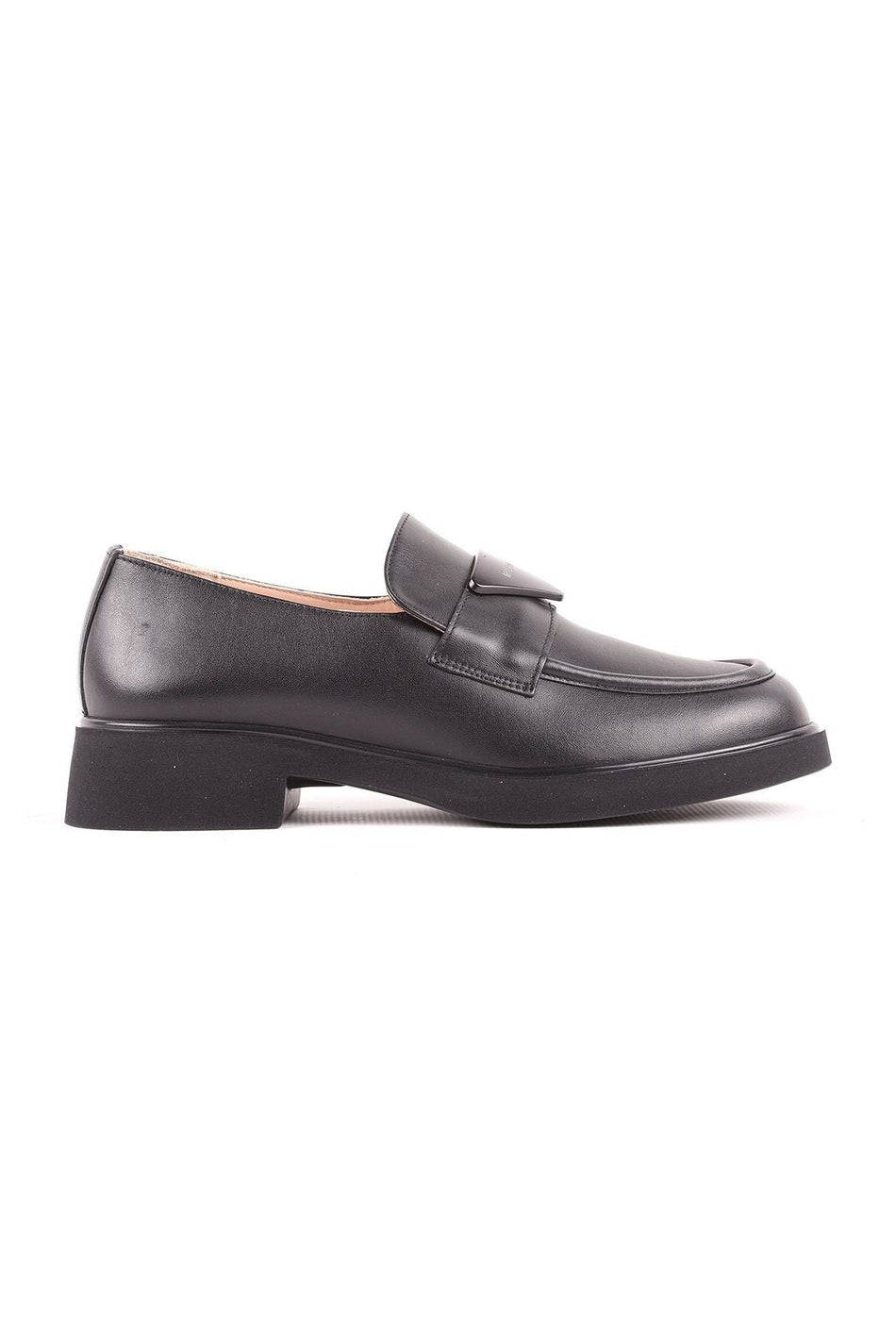 L039.5755 Women's Leather Casual Shoes Black - MALLTURK