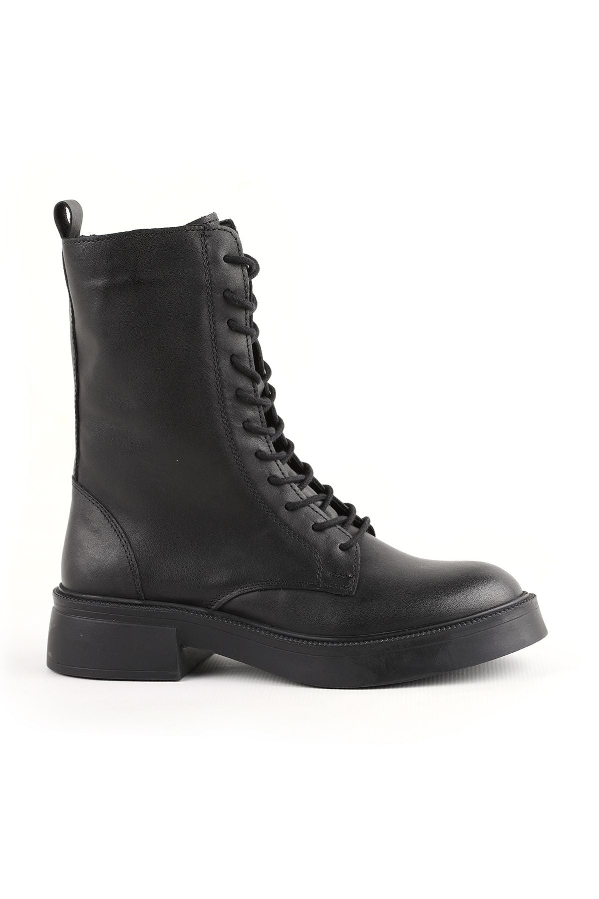 L04.359 Leather Women's Boots Black - MALLTURK