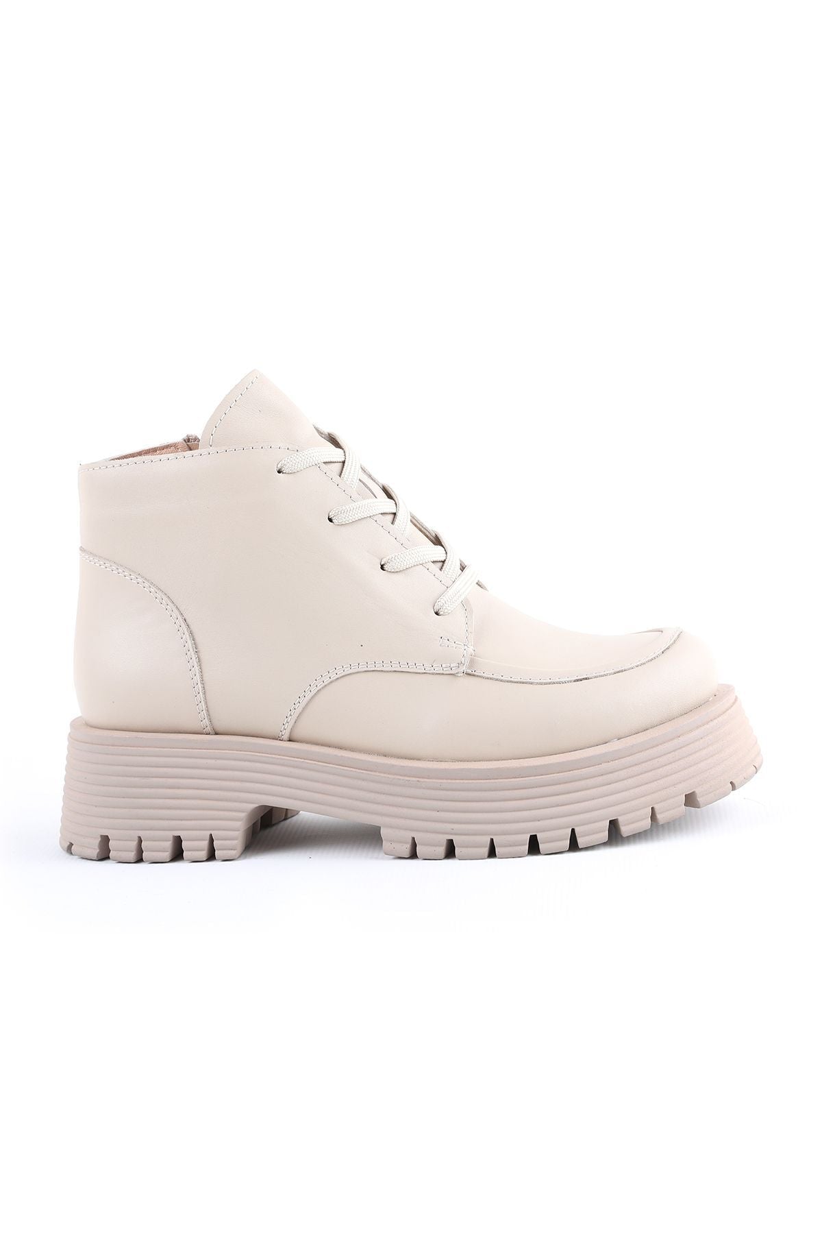 L04.372 Leather Women's Boots Caramel - MALLTURK