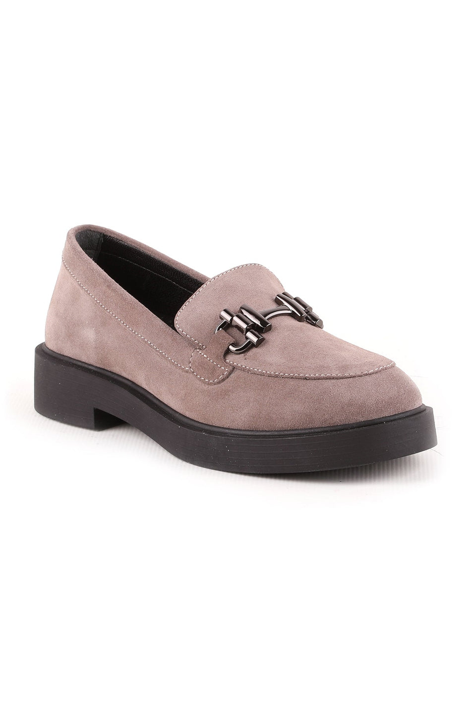 L04.514 Suede Leather Women's Loafer Shoes - MALLTURK