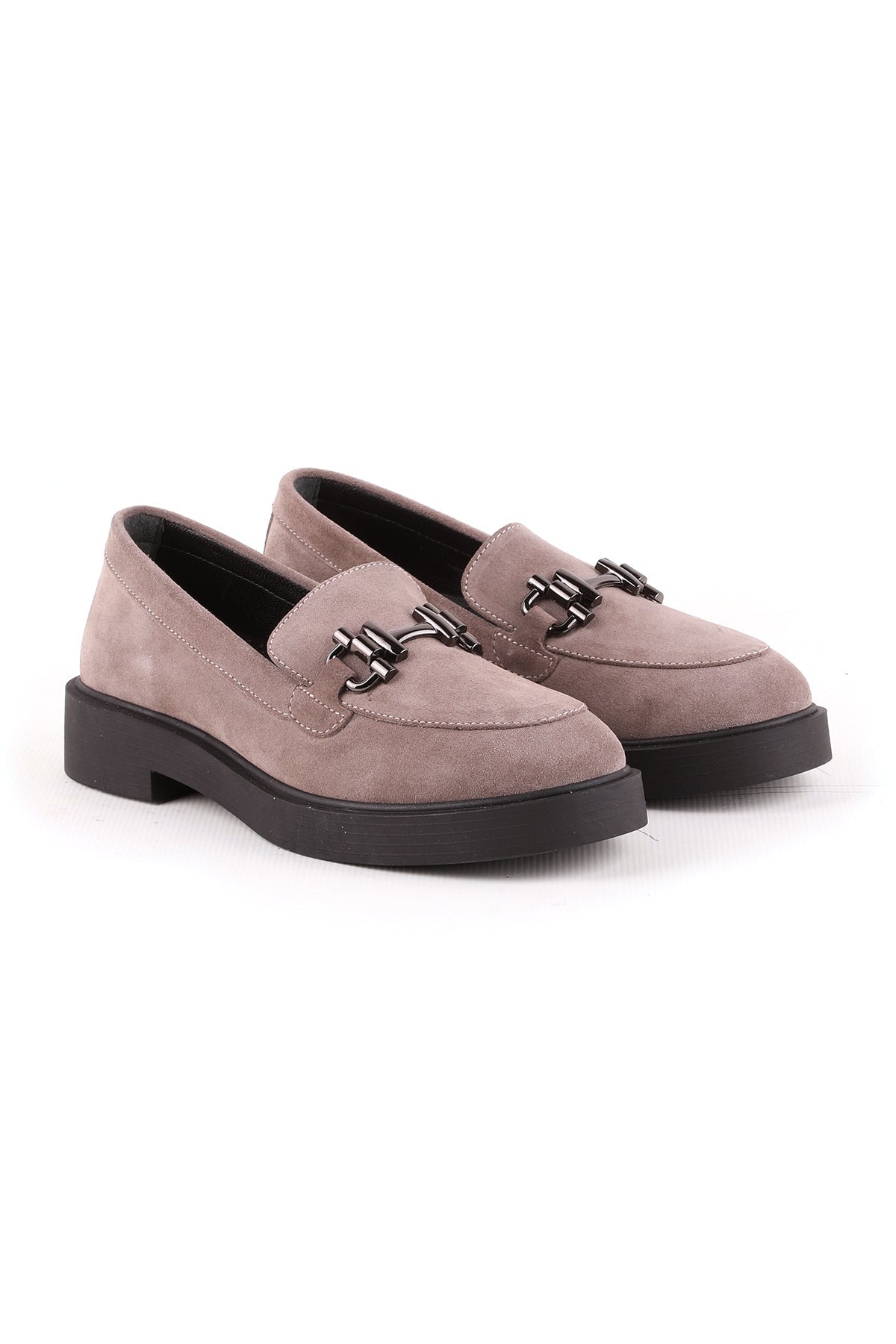 L04.514 Suede Leather Women's Loafer Shoes - MALLTURK