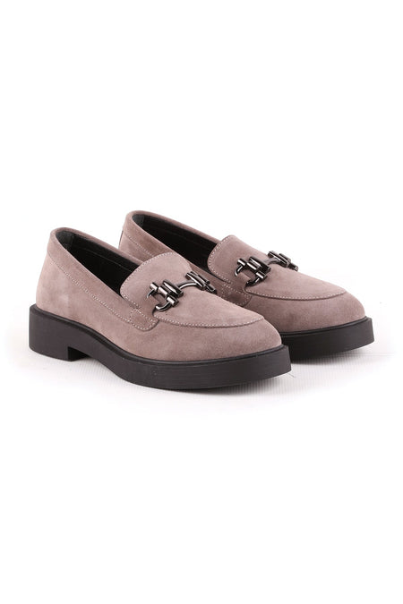 L04.514 Suede Leather Women's Loafer Shoes - MALLTURK