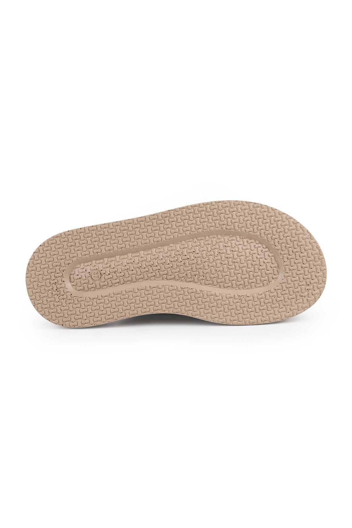L060.650 Genuine Leather Buckle Poly Sole Comfortable Women's Sabo Slippers - MALLTURK