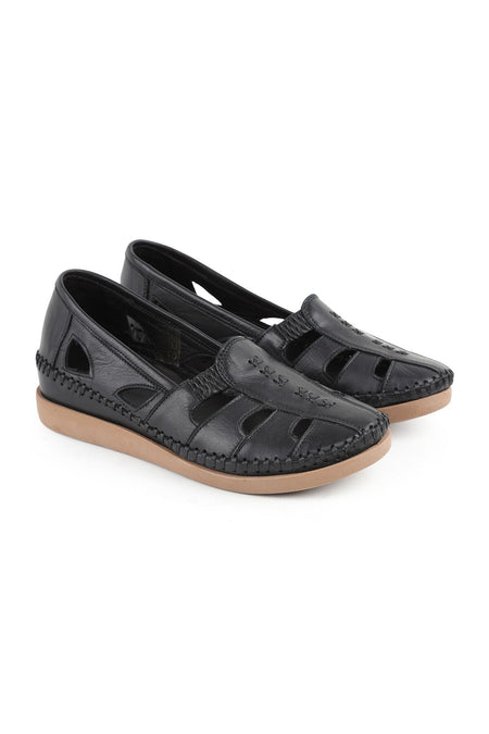 L069.25 Genuine Leather Hand-Stitched Comfortable Fit Women's Sandals Shoes - MALLTURK