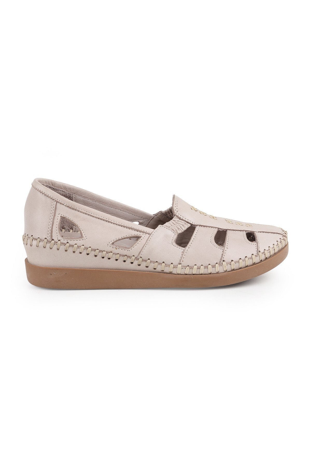 L069.25 Genuine Leather Hand-Stitched Comfortable Fit Women's Sandals Shoes - MALLTURK