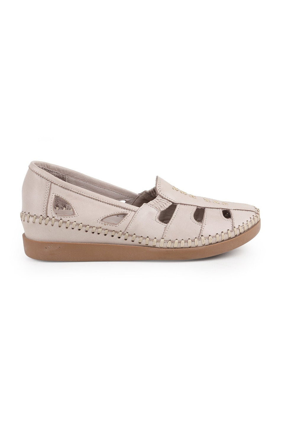 L069.25 Genuine Leather Hand-Stitched Comfortable Fit Women's Sandals Shoes - MALLTURK