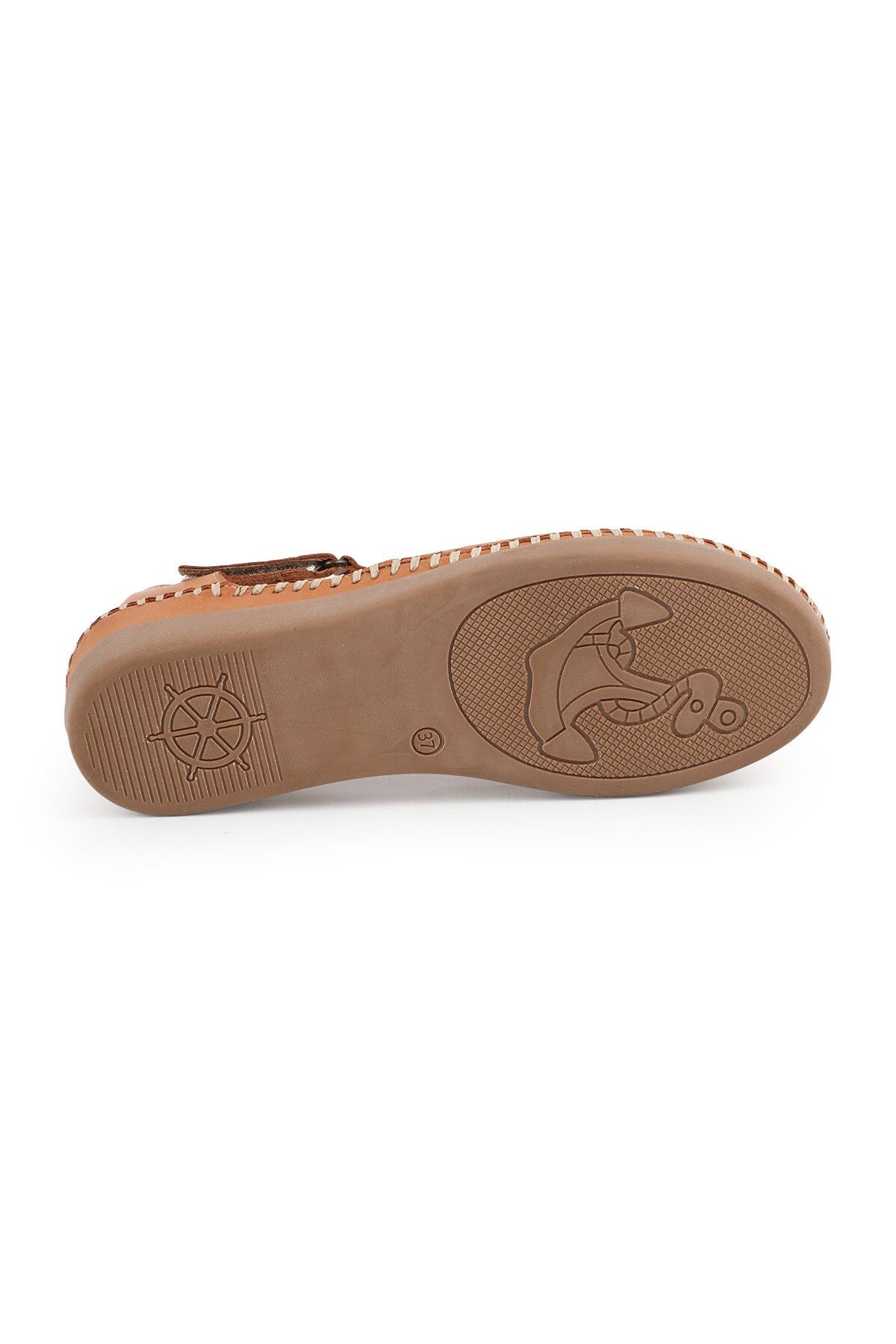 L069.702 Genuine Leather Floral T-Strap Comfortable Women's Sandals - MALLTURK