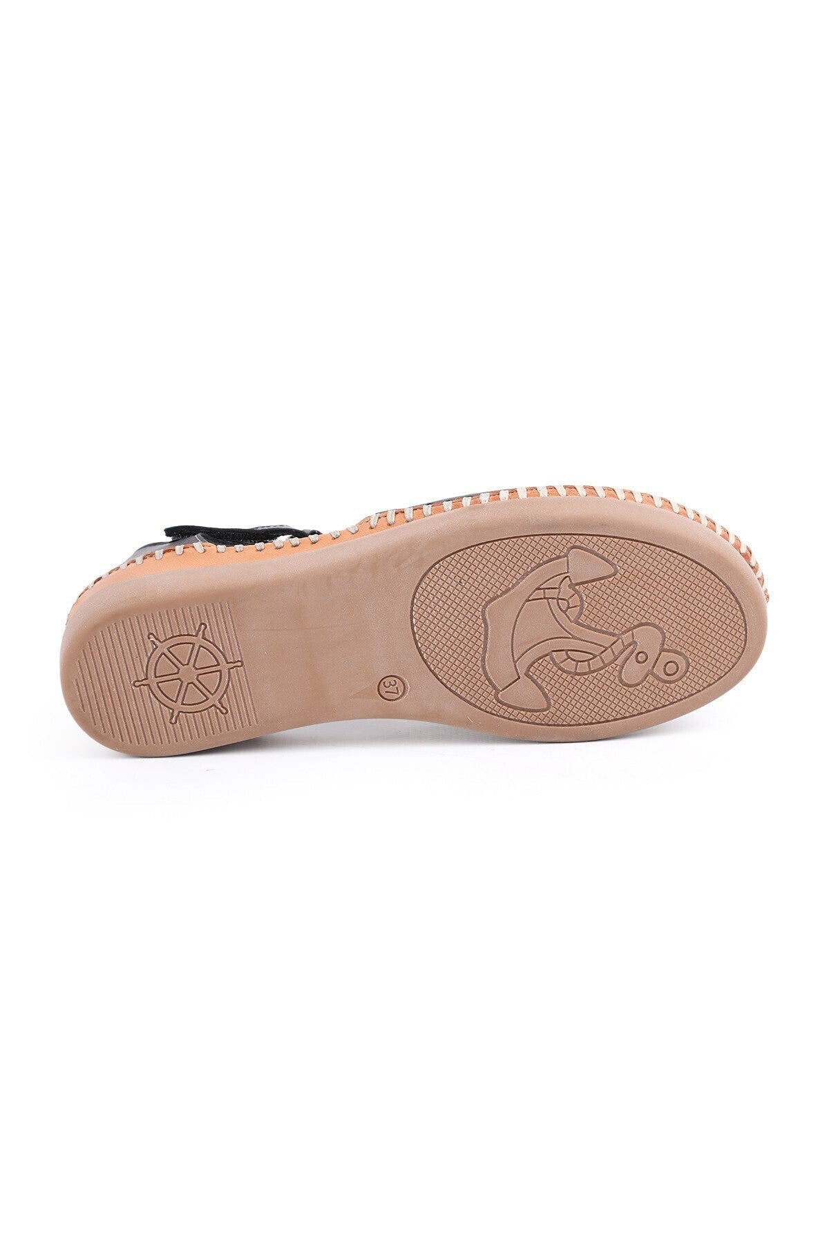 L069.702 Genuine Leather Floral T-Strap Comfortable Women's Sandals - MALLTURK