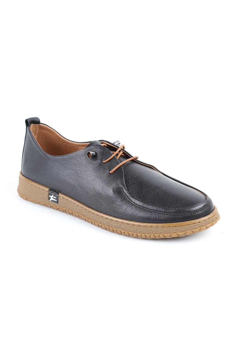 L075.1124 Genuine Leather Flexible Rubber Sole Lace-Up Women's Casual Shoes - MALLTURK