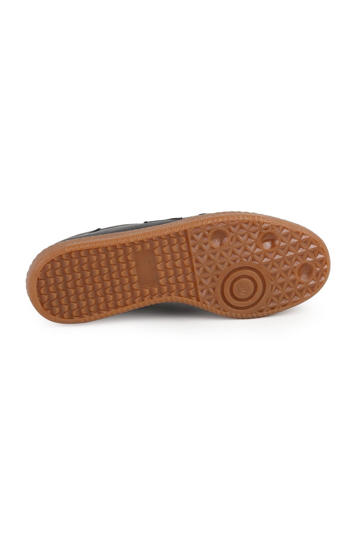 L075.2325 Hakiki Deri Yıldız Detaylı Kauçuk Taban Retro Kadın Sneaker - MALLTURK