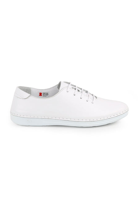 L077.221 Genuine Leather Lightweight Poly Sole Lace-Up Women's Casual Shoes 26Y - MALLTURK
