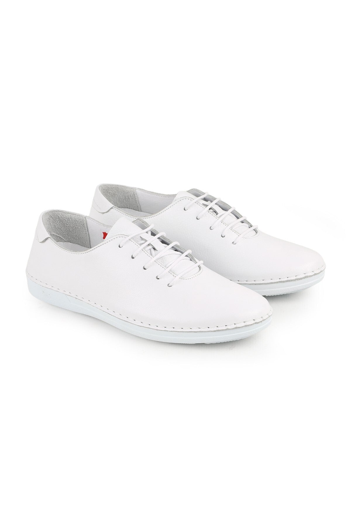 L077.221 Genuine Leather Lightweight Poly Sole Lace-Up Women's Casual Shoes 26Y - MALLTURK