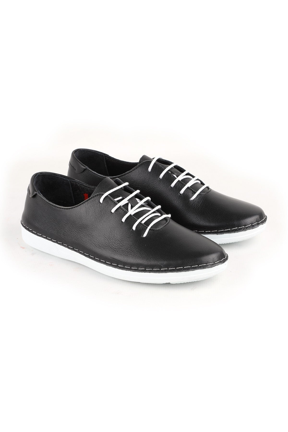 L077.221 Genuine Leather Lightweight Poly Sole Lace-Up Women's Casual Shoes 26Y - MALLTURK