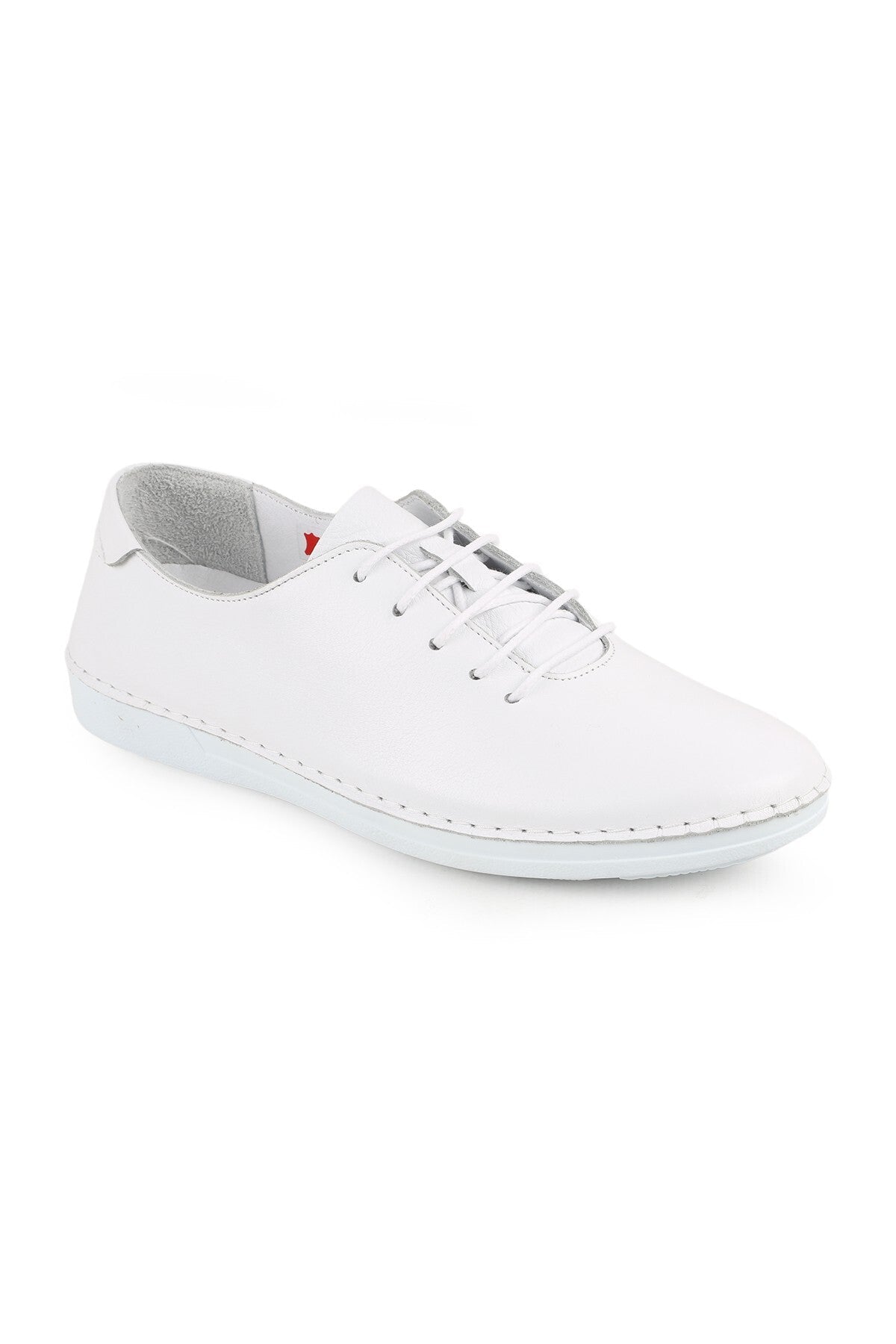 L077.221 Genuine Leather Lightweight Poly Sole Lace-Up Women's Casual Shoes 26Y - MALLTURK