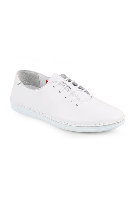 L077.221 Genuine Leather Lightweight Poly Sole Lace-Up Women's Casual Shoes 26Y - MALLTURK