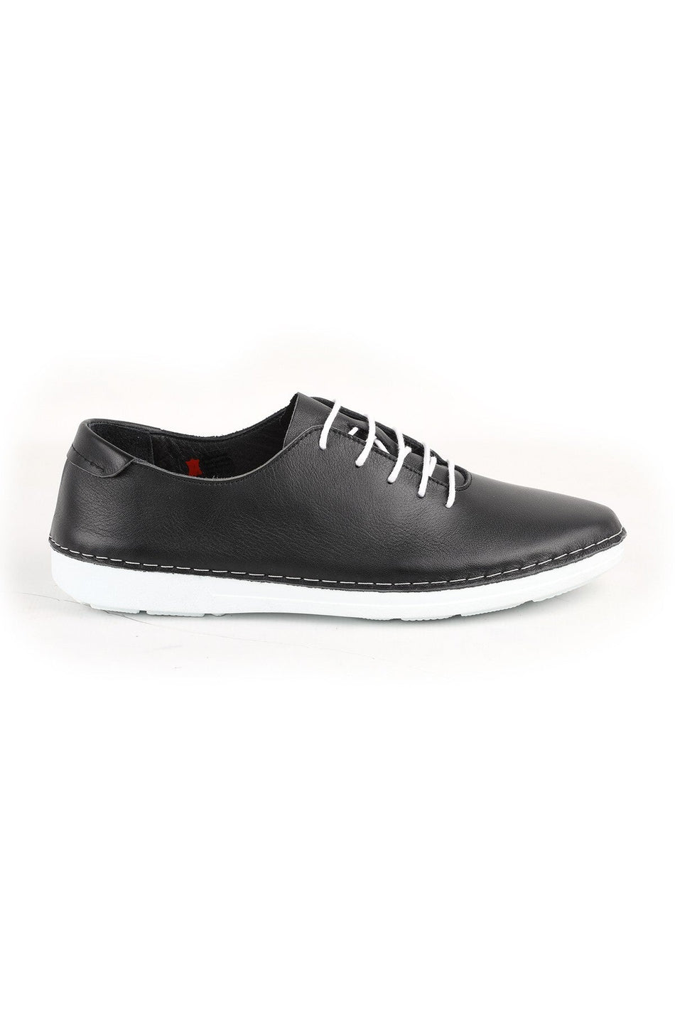 L077.221 Genuine Leather Lightweight Poly Sole Lace-Up Women's Casual Shoes 26Y - MALLTURK