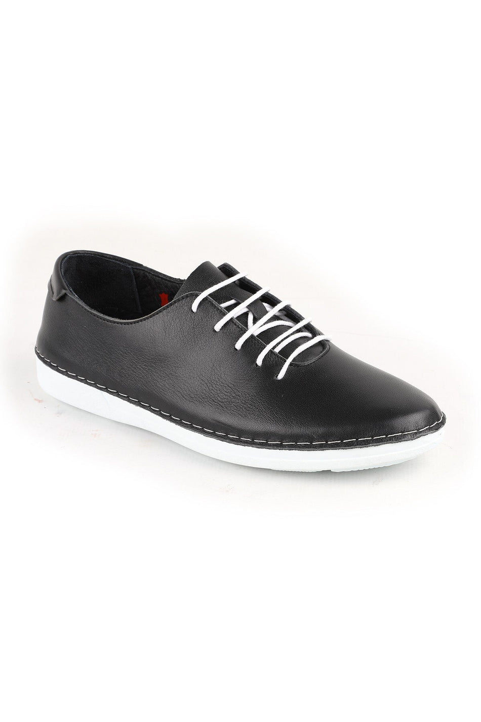 L077.221 Genuine Leather Lightweight Poly Sole Lace-Up Women's Casual Shoes 26Y - MALLTURK