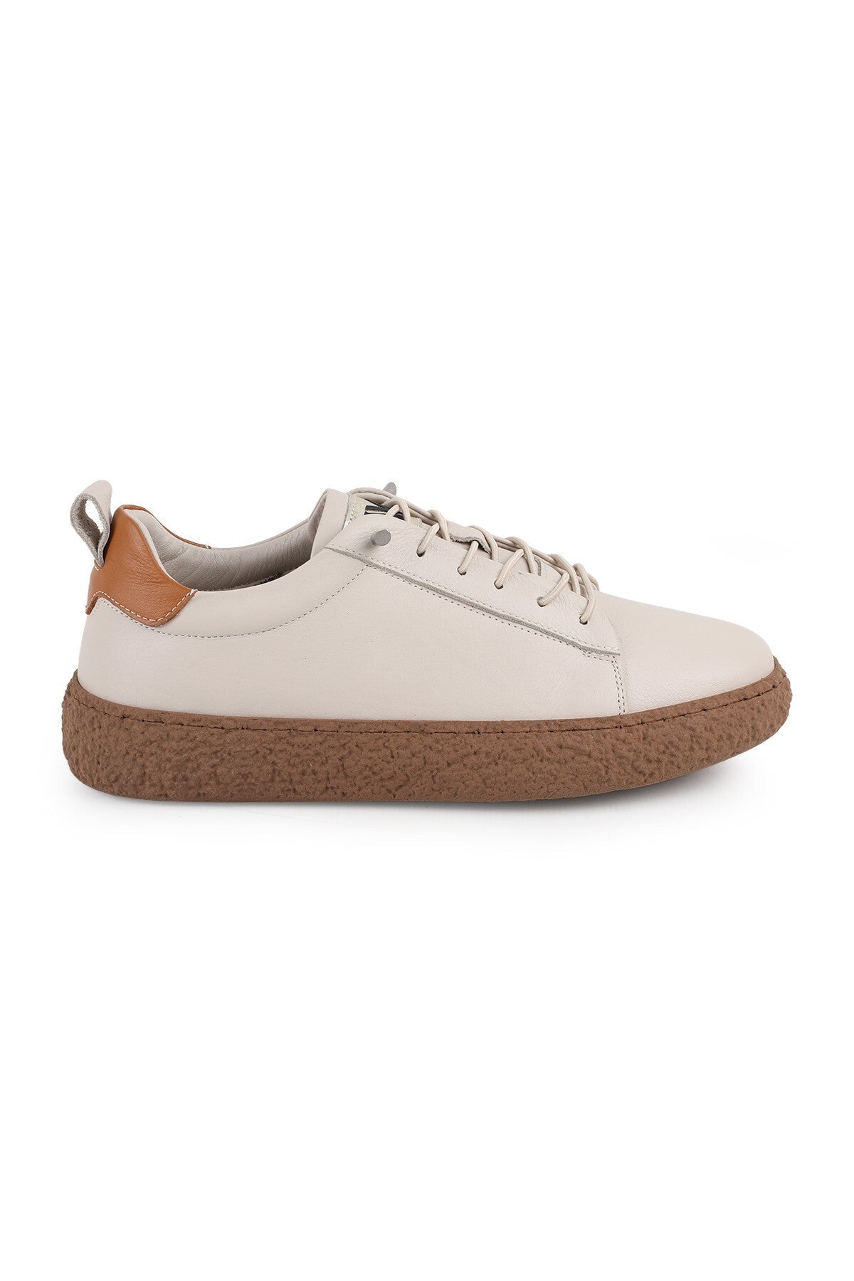 L077.2684 Hakiki Deri Hafif Poli Taban Bağcıklı Kadın Casual Sneaker Ayakkabı 26Y - MALLTURK