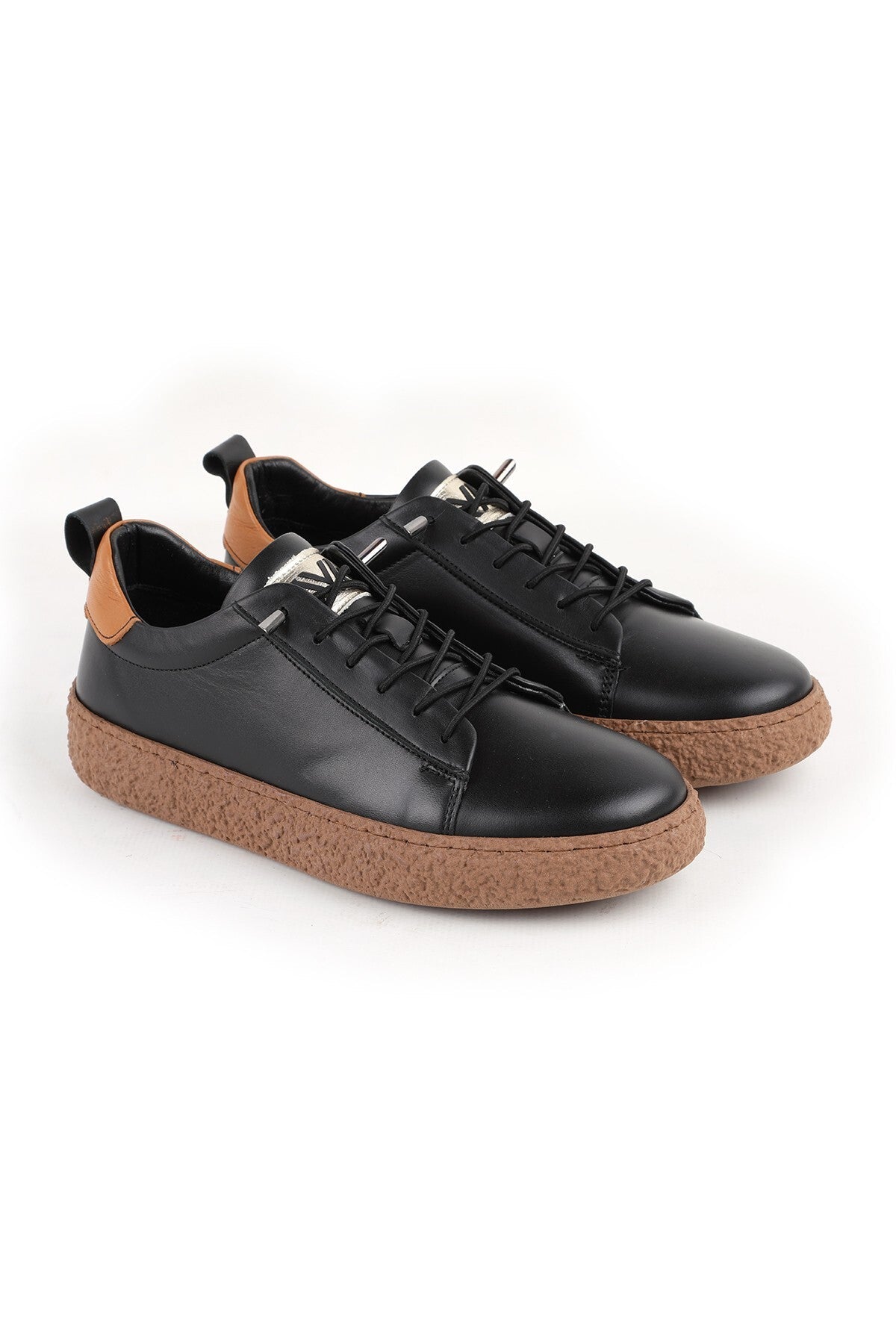L077.2684 Hakiki Deri Hafif Poli Taban Bağcıklı Kadın Casual Sneaker Ayakkabı 26Y - MALLTURK