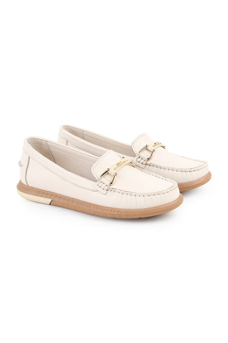 L081.24111 Genuine Leather Rubber Sole Daily Ballerina Shoes - MALLTURK