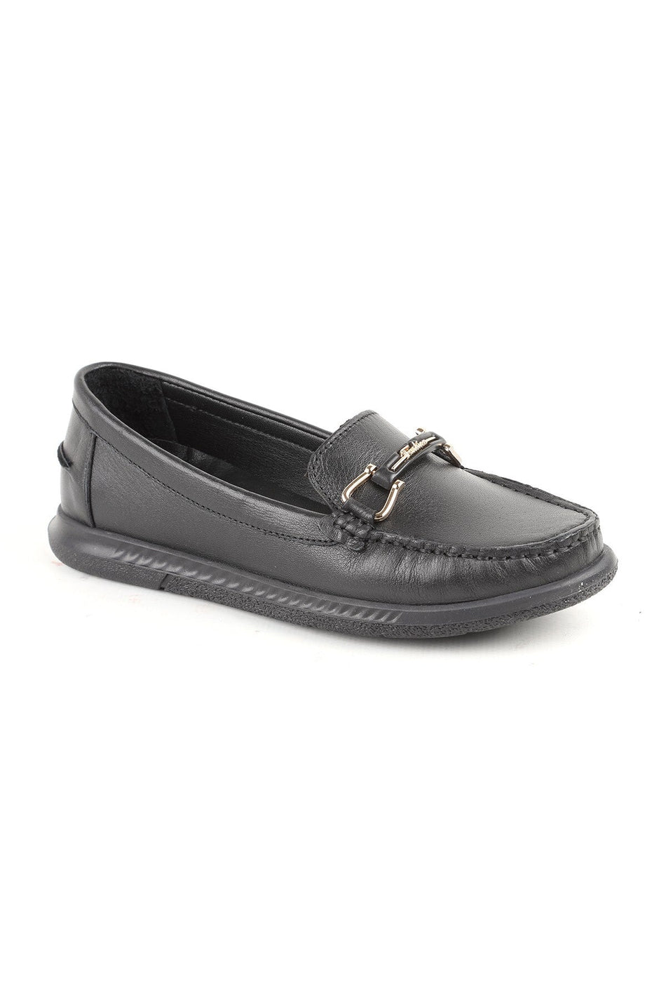 L081.24111 Genuine Leather Rubber Sole Daily Ballerina Shoes - MALLTURK