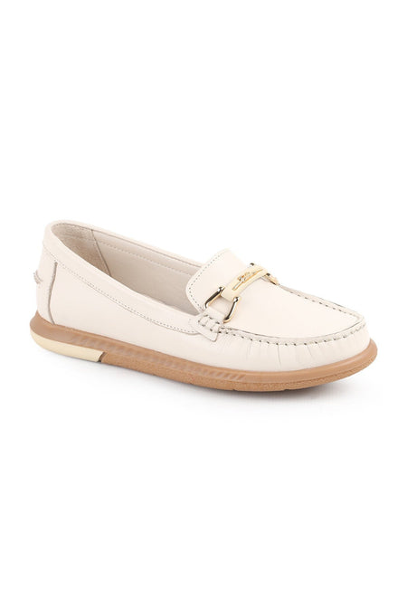 L081.24111 Genuine Leather Rubber Sole Daily Ballerina Shoes - MALLTURK