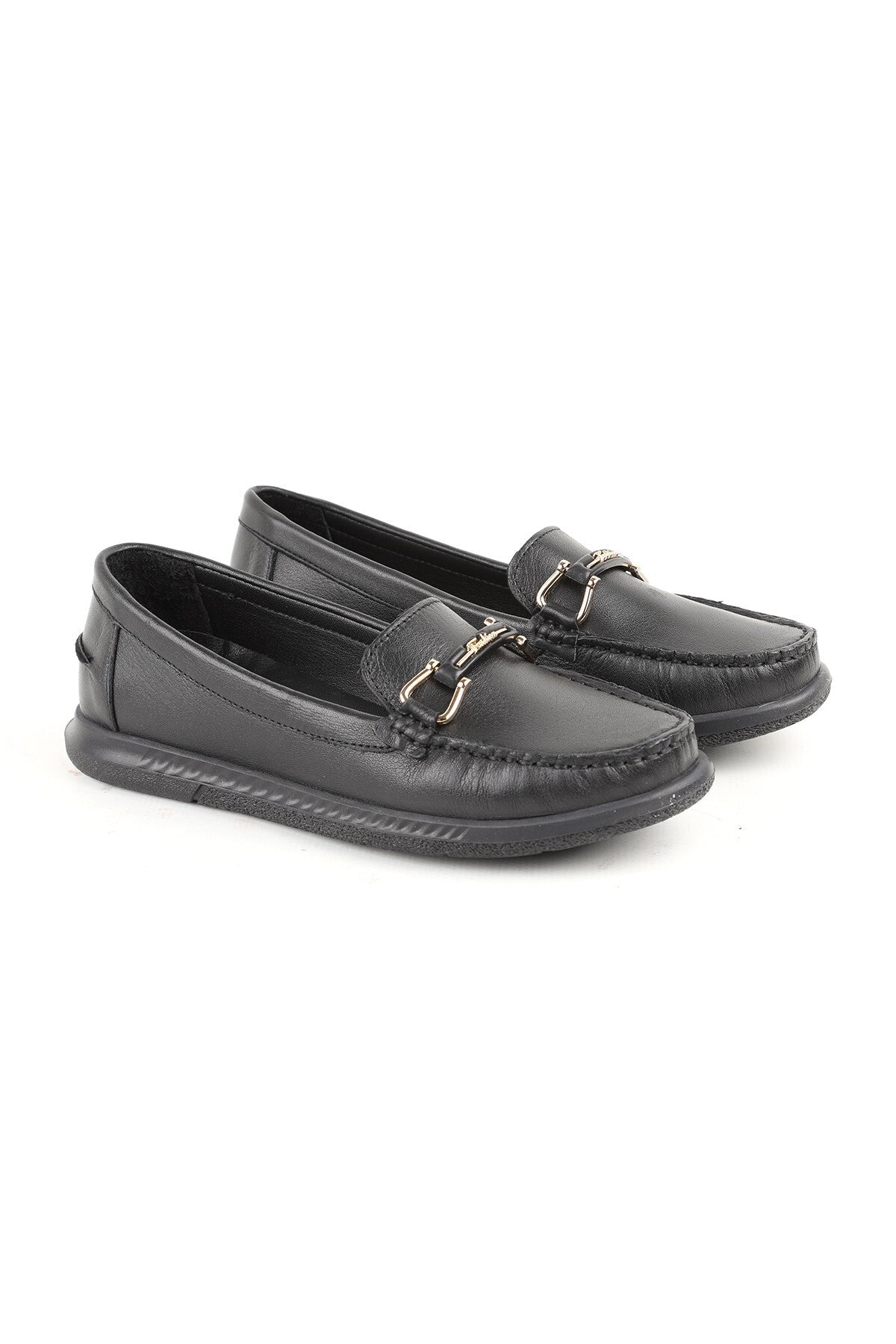 L081.24111 Genuine Leather Rubber Sole Daily Ballerina Shoes - MALLTURK