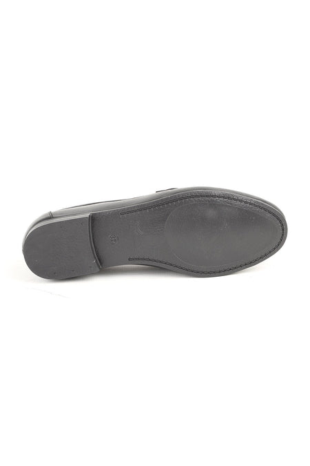 L081.24201 Genuine Leather Elegant Buckle Thermo Sole Flat Women's Casual Loafer Shoes - MALLTURK